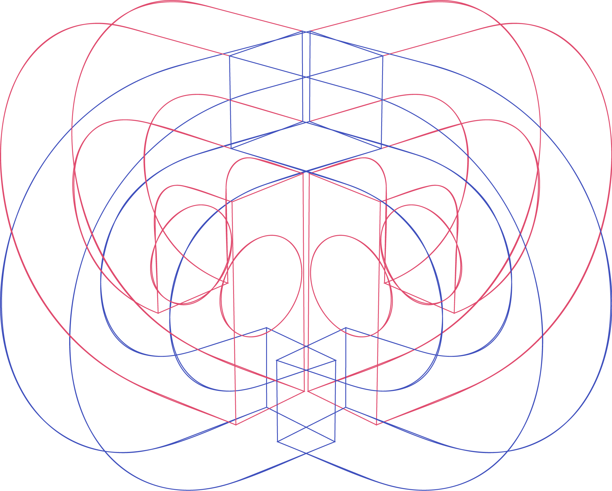 Deusware Logo 3D Wireframe